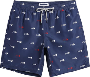 กางเกงว่ายน้ำชายแห้งเร็ว ไซส์ใหญ่ ลายพิมพ์ กันน้ำ สำหรับชายหาด ขายส่ง - Product Image 4