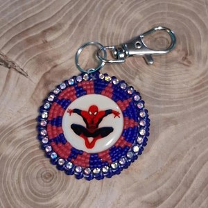 Porte-clés brodé perlé fait main tendance, porte-clés décoratif et breloque de sac pour femmes, filles, cadeaux et événements spéciaux - Product Image 6