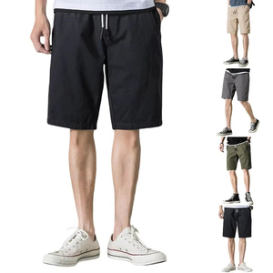Pantalones Cortos Deportivos Bermuda para Hombre, 100% Algodón Tejido, Sólidos, Antiarrugas, Transpirables, Ligeros, Casuales, Atléticos, de Verano, Corte Medio - Product Image 2