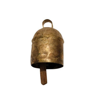 Traditional Wholesale Vintage Brass <b>Christmas</b> Cow Bell Antique <b>Gold</b> Hanging Bells on Jute Rope For Holiday Home Farmhouse <b>Decor</b> - Product Image 5