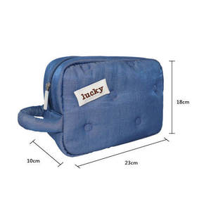 Bolso de Mano Cuadrado Pequeño con Cierre de Cremallera, Diseño Moderno para Viajes de Verano, Bolsa de Maquillaje para Damas - Product Image 3