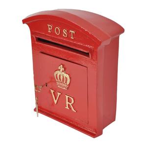 Luxury VR Post Holder <b>Box</b> And Dropbox With <b>Lock</b> Event Supplies Holiday Decoration Wall Mount Letter <b>Box</b> Rustic Metal - Product Image 2