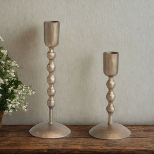 Golden Aluminium Candlestick Holder Handmade Customized Metal <b>Candle</b> Holder For Home & Event Decoration Christmas <b>Candle</b> Holders - Product Image 2