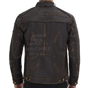 Chaqueta de cuero con logotipo personalizado, precio al por mayor, chaqueta de cuero para hombre, chaqueta de cuero transpirable para invierno - Product Image 3