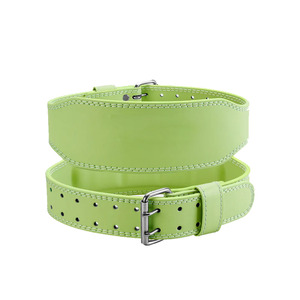 Weightlifting leather belts foam padded <b>back</b> <b>support</b> gym belt for bodybuilding deadlift with custom color - Product Image 3