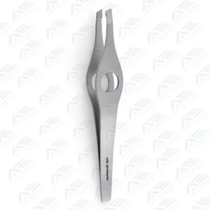 Pinzas de depilación faciales de acero inoxidable personalizadas, planas y inclinadas, para hombres y mujeres, pinzas profesionales de precisión doradas para cejas - Product Image 5