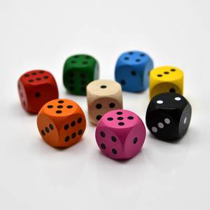 Juego de Dados de Madera para Exteriores, Cubos de Madera Grandes Personalizados para Niños, Bloques de Madera - Product Image 1