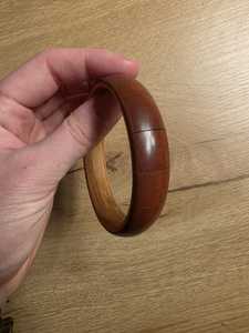 Craft Emporium exporta brazaletes artesanales de madera artificial, diseño de pulsera delgada, adornos de latón pulido a mano. - Product Image 1