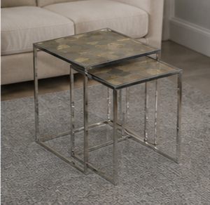 Modern <b>Round</b> Marble Top Nesting <b>Side</b> <b>Tables</b> with Metal Frame Living Room Furniture Decorative Accent <b>Table</b> - Product Image 3