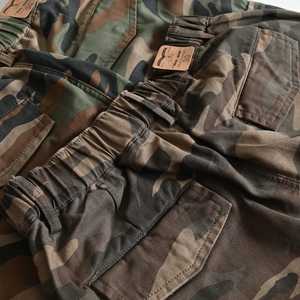 Men's <b>Camouflage</b> <b>Cargo</b> Pants High Waist Multiple Pockets Workwear Style Breathable Wrinkle-Resistant 100% Cotton Canvas Autumn - Product Image 2