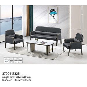 37994-318  1+1+3/set  Ensemble de canapés de bureau en métal - Product Image 4