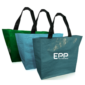 Custom Logo 10kg Printed Recyclable PP Woven <b>Bag</b> with Rope Handle Home Storage and Promotional Shopping Woven <b>Bags</b> - Product Image 1