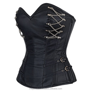 Corsets femme Steampunk Body Shapewear femme gothique vêtements sur buste Bustier Vintage Burlesque Goth taille Corset à lacets - Product Image 2