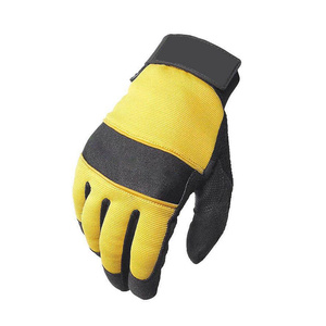 Gants de travail haute performance, robustes, paume renforcée et rembourrée, en cuir synthétique, avec poignet réglable, pour la construction - Product Image 3