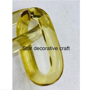 Adornos de pared personalizados hechos a mano con cadena entrelazada, decoración para el hogar, artículo de resina, cadena acrílica adorable para decoración de habitaciones, venta al por mayor. - Product Image 2