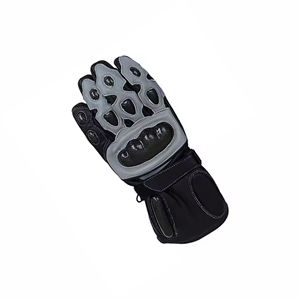 Guantes de Carreras de Medio Dedo, de Cuero PU Rojo y Negro, con Protección para la Palma, Correa de Muñeca Ajustable, para Ciclismo al Aire Libre, Unisex - Product Image 6