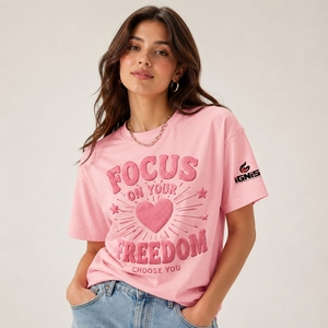 Camiseta con estampado de dibujos animados para mujer, Top informal de gran tamaño, tela suave, ropa de calle transpirable de manga corta para actividades diarias - Product Image 1