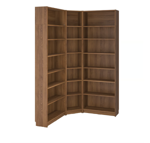 Étagère murale en teck au design moderne, gain de place, organisateur de bibliothèque multi-rangs sans portes - Product Image 1