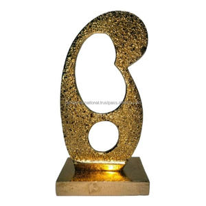 Aluminium Decorative Sculpture With <b>Gold</b> Finished For Home Decoration Metal Sculpture Diwali <b>gift</b> Items - Product Image 1