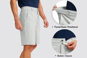 Pantalones Cortos de Golf Chino Casuales de Verano Hechos en Fábrica con Servicio OEM, Pantalones Cortos de Golf Chino al por Mayor, Ecológicos y Transpirables - Product Image 3