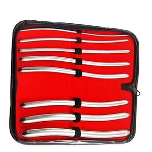 ชุดเครื่องมือขยายปากมดลูกเฮการ์แบบสองด้าน ทำจากสแตนเลส จำนวน 8 ชิ้น พร้อมอุปกรณ์ตรวจถุงปัสสาวะ และเครื่องมือผ่าตัด - Product Image 2