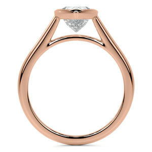 Anillo Solitario con Diamante Cultivado en Laboratorio en Forma de Pera, Chapado en Oro Blanco de 14K y 18K, con Engaste Pequeño, para Compromiso, Ideal para Mujeres y Chicas, para Fiestas - Product Image 3