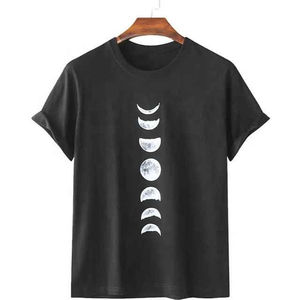 T-shirt Homme Oversize en Coton Lourd 300 GSM Style Hip Hop Coupe Ample Col Rond Imprimé Intégral Effet Délavé DTG - Product Image 4