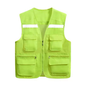 Gilet de sécurité réfléchissant haute visibilité pour adultes, personnalisable, pour le travail, la construction et la circulation, en maille, vente en gros - Product Image 3