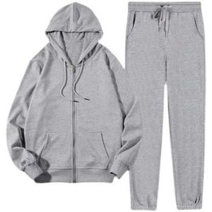 Conjunto de invierno para hombre con cremallera, ropa informal de forro polar cálido. - Product Image 2