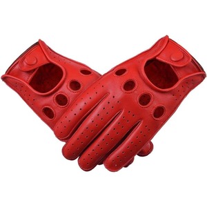 Nouvelles Gants de Conduite pour Hommes à Écran Tactile, Design Tendance, en Cuir Véritable Fin et Coton, Noirs, pour une Conduite Stylée - Product Image 3