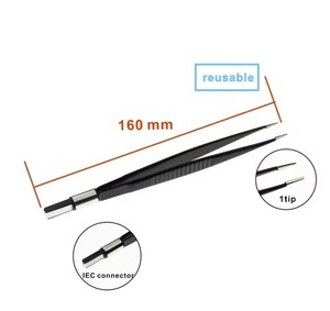 Pince électrochirurgicale bipolaire électrique réutilisable Regal Impex en acier inoxydable certifiée CE, noire, antiadhésive, à baïonnette, pour chirurgie canine - Product Image 5