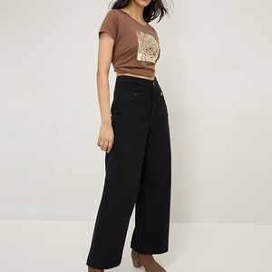 T-shirt en coton pour femme avec logo imprimé, design uni, manches courtes, respirant, tissu jersey, écologique, idéal pour l'été - Product Image 5