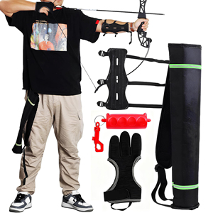 Guante de tiro con arco de malla transpirable, diseño de tres dedos para sesiones de tiro de verano, protección ligera para arqueros principiantes y profesionales - Product Image 1
