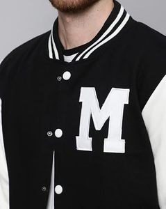 Factory Custom Womens Wool Blend Varsity <b>Jacket</b> White Faux <b>Leather</b> Sleeve Letter Embroidery Chenille Streetwear Letterman <b>Jacket</b> - Product Image 5