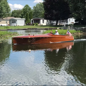 Réplica de la Lancha Clásica de Lujo Nelson Zimmer Palm Beach de 22 pies, Construida a Medida en Madera - Product Image 2