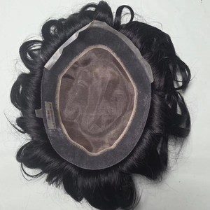 Peluca de Cabello Humano Mono de Primera Calidad Austrian Taz Hair Bangladesh con Estilos Naturales y Ondas Profundas - Product Image 1