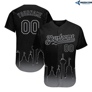 Custom Sublimation Baseball Jersey Team Uniform Breathable Athletic Sports Shirt - Product Image 6