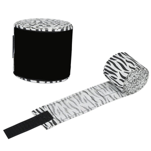 Vendas de seguridad para manos de grado profesional, vendas de boxeo elásticas de algodón de 180 pulgadas con fuerte soporte de muñeca con velcro para atletas - Product Image 4