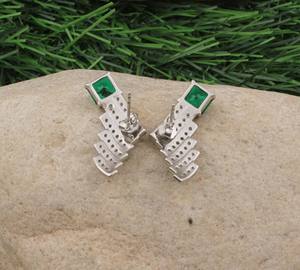 Pendientes de Plata de Ley 925 con Lazo, Bañados en Oro, con Circonitas Brillantes, Joyería Romántica y Coqueta para Mujer - Product Image 2