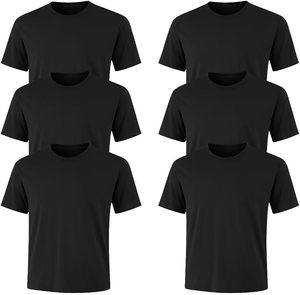 T-shirt pour homme en polyester/coton imprimé sérigraphié, anti-plis, écologique, respirant, léger, séchage rapide, col en V, pour usage quotidien - Product Image 4