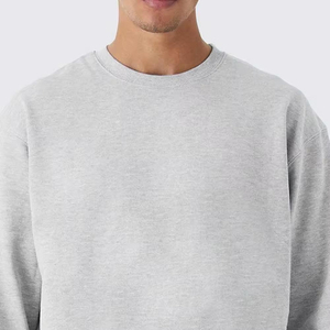 Sweat-shirts à capuche personnalisés avec logo frontal pour hommes - Conception 2-en-1 en tissu respirant polyester/coton, coupe ample - Product Image 3