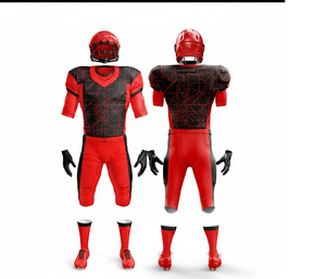 Uniforme de football américain professionnel – Séchage rapide et respirant |   Ensemble de football avec maillot et pantalon |   Polyester respirant - Product Image 2