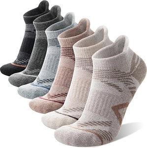 Men's <b>Black</b> Ankle <b>Socks</b> Knitted Breathable Lightweight Summer Sports <b>Socks</b> Thin Fit Solid Pattern Cotton Polyester Spandex - Product Image 5