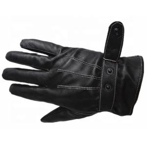 Gants de conduite d'hiver pour hommes de haute qualité, en cuir d'agneau véritable, logo personnalisé, respirants, à doigts entiers, modèle KADIA - Product Image 4