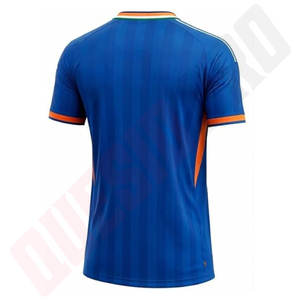 Maillot de cricket bleu pour supporters, vêtements de sport 100 % polyester, coutures de qualité, résistant à la décoloration, maillot de cricket entièrement personnalisable - Product Image 4