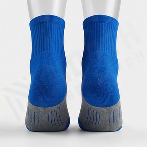 Lightweight Cushioned Nylon Sports <b>Socks</b> Quarter Breathable Athletic Running Gym Fitness Durable <b>Soft</b> Customized Color Pairs - Product Image 2