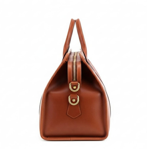 Brown Genuine Leather <b>Weekender</b> Travel Duffle <b>Bag</b> Waterproof Zipper Overnight <b>Luggage</b> for Travel - Product Image 2
