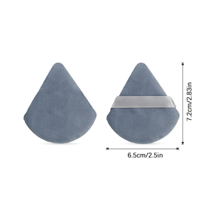6 Pcs Triangle Powder Puff Set Soft Sponge Washable Makeup Puff for Loose & Pressed Powder <b>Application</b> - Product Image 5