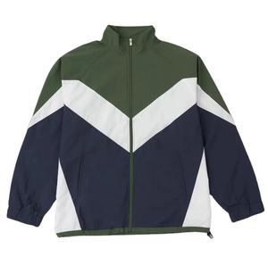 Ensemble coupe-vent en nylon à capuche pour femme, fabrication usine, avec logo brodé personnalisé et blocs de couleur, idéal pour l'hiver - Product Image 2