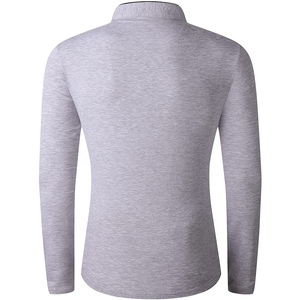 Camiseta de Golf Personalizada al por Mayor, Ecológica, de Manga Larga, 320g, OEM, Lisa, con Diseño de Logotipo Personalizado, 100% Poliéster para Hombre - Product Image 2